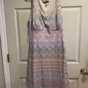 O-Sher Embroidered Rainbow Dress (2x)